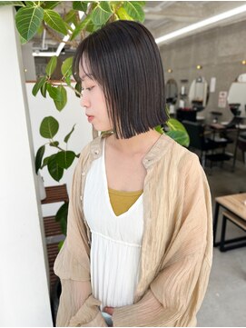 メルシー 福岡天神店(Merci) カーキグレージュ☆ボブ/美髪矯正 Ayumi 髪質改善/酸性矯正/