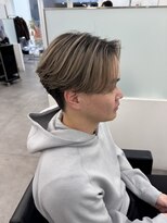 ニトバイアンキシム メンズ(nit by AHNKISM) バレイヤージュcolor センターパート