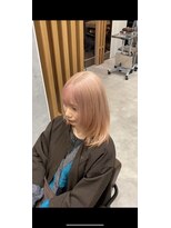 アース 郡山コスモス通り店(HAIR&MAKE EARTH)&nbsp;ミルクティーピンクベージュ×ナチュラルミディ