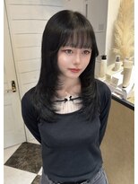 髪屋 紬 レイヤー/落ちる黒染め