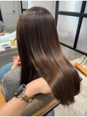 酸性ストレート×明るめグレージュ