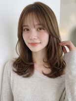 リル バイ フレイムス 川口(Lilou by Frames)&nbsp;ミディアム20代30代ストレートレイヤー前髪なし前髪あり川口