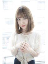 サロンドミルク 原宿(salon de MiLK)&nbsp;【salon de MiLK 原宿】ミルクティベージュ×ふわっとボブ