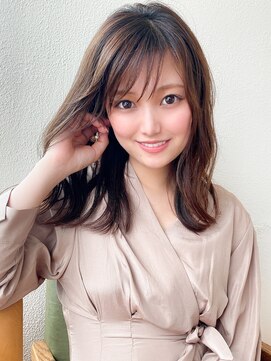 アフロート ディル(AFLOAT D'L) AFLOAT《矢田菜津紀》表参道/レイヤーくびれ◎ピンクブラウン