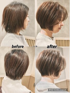 アクティフ(actif) 40代50代60代70代　くせ毛カット　ボブ　-名古屋の美容室actif-