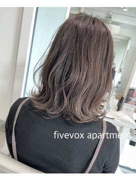 ファイブボックスヘアー 広島(five vox hair) 大人可愛い 韓国風 ボブ 切りっぱなし