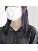 インナーカラー ネイビー