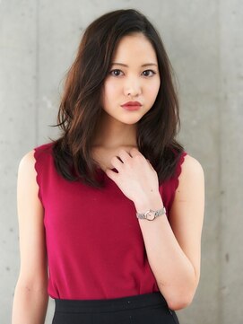 ヘアーカッティングガーデン ジャック モアザン 近鉄奈良店 ミディアムレイヤー[ 奈良/大和西大寺駅/白髪ぼかし]
