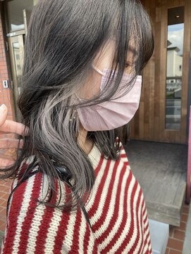 フィールグッドカンパニー(Feel Good Company) 20代30代40代大人可愛いインナーカラー毛先パーマ透明感