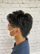 キーマン(KEYMAN)&nbsp;メンズカット　アップバング　ツーブロック