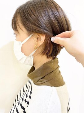 モリオ フロム ロンドン 成増店 【morio成増/玉井】ショート　インナーカラー　オレンジ