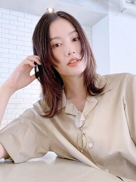 アルバム 池袋(ALBUM) ウルフレイヤー_グレージュカラーボブウルフ_78614