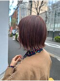 透明感カラーチェリーレッドカシスピンクブロンドイルミナカラー