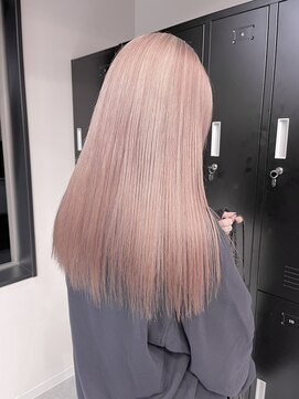 ペレ 渋谷(PELE) n24_ピンクベージュ ブリーチ2回~ /渋谷/ハイトーン/韓国ヘア