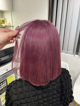 ミューバイケンジ(miu by KENJE) miu&橋本愛海 ピンクラベンダーで色落ちまで可愛く