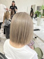 ロエ 恵比寿 代官山(ROE) グレージュマチルダボブインナーグレージュ前髪　髪質改善