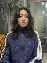 bibito ウェーブパーマ　くるくるパーマ　ミディアムパーマ