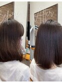 髪質改善ストレート