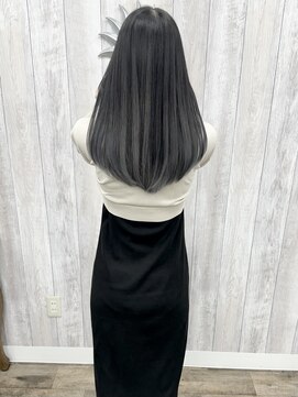 ラッズプラスエイチ(Lads+h) バレイヤージュ　シルバーグレージュ