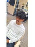 波巻きパーマ
