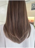 アッシュブラウン・艶ブラウン・ロングレイヤー