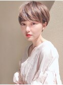Say.黒髪ボブルフネビージュ小顔ワンレン丸みショートレイヤー