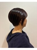 透明感カラー・ショートヘア