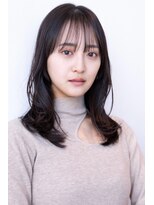 エースハバナ 渋谷(1 HAVANA)&nbsp;ミディアムレイヤー/20代30代大人かわいい/オリーブグレージュ