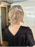 【あきら】ボブヘアセットヘアアレンジパーティーヘア結婚式
