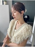 ヘアクリップアレンジ/おくれ毛/顔まわりカット/簡単アレンジ