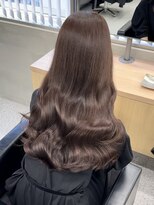 ペレ 栄店(PELE)&nbsp;韓国 くびれロング レイヤー ワンホンヘア 小顔前髪