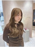 【哉汰】オリーブカラー/オリーブベージュ/レイヤーカット20代