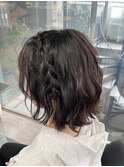 サイド編み込み/ウェーブ巻き &nbsp;&nbsp;&nbsp;&nbsp;&nbsp;&nbsp;&nbsp;Forest Mirror 新宿