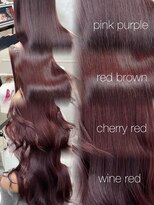 シーン(seen) 【ブリーチなしピンクパープル】ワインレッドブラウンボルドー