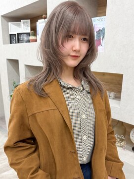 アロ 大阪梅田(alo) 【momoa】ハッシュカット×ミルクティーグレージュ