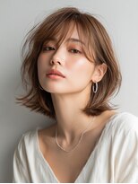 ロッソ 大橋店(Rosso) 流し前髪の柔らか外ハネボブ【大橋】