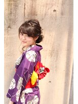 ヘアデザイン ノアール(hair design NoiR)&nbsp;ゆかた×ヘアアレンジ