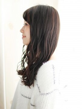 ヘアメイク ナル(hair make nalu) ツヤ感カラーのゆるミックスカールスタイル