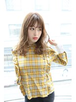 サロンドミルク 原宿(salon de MiLK)&nbsp;【salon de MiLK 原宿】シースルーバング×ゆるウェーブ