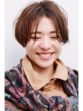 ドロップ(drop) つやラベンダーの無造作ショートパーマ〔表参道/青山drop〕