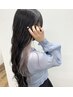 小顔カット＋ケアブリーチインナーorイヤリングorその他＋ケアTr￥２１０００