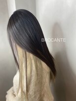 ラトリエ ブロカント 立川北口店(L'atelier BROCANTE)&nbsp;黒髪ロングストレート インナーカラー ベージュ 透明感 シルバー