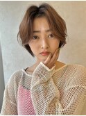 大人ショートボブ外ハネショートカットマッシュショート前髪なし