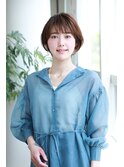 シースルーショートボブ