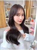 大人可愛い韓国ヘア レイヤーカット くびれヘア 似合わせ#
