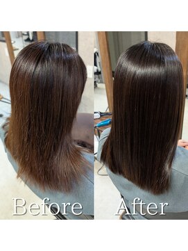 スリー(THREE) 髪質改善トリートメント 縮毛矯正 髪質改善ストレート 酸性