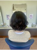 ウェーブミディアム/パーマ/小顔/40代/50代/