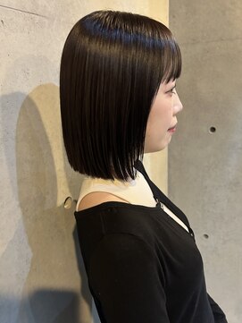 ブルーメ(Blume...) タッセルボブ/大人可愛いショート/ディープバイオレットカラー