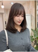 大人かわいいエギョモリ ミルクティーブラウン ひし形シルエット