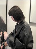 外ハネボブ×オリーブカラー